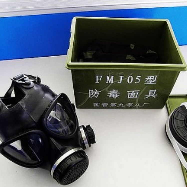 頭戴FMJ05防毒面具87式防化罩 守護(hù)呼吸，抵御生化與濃煙威脅